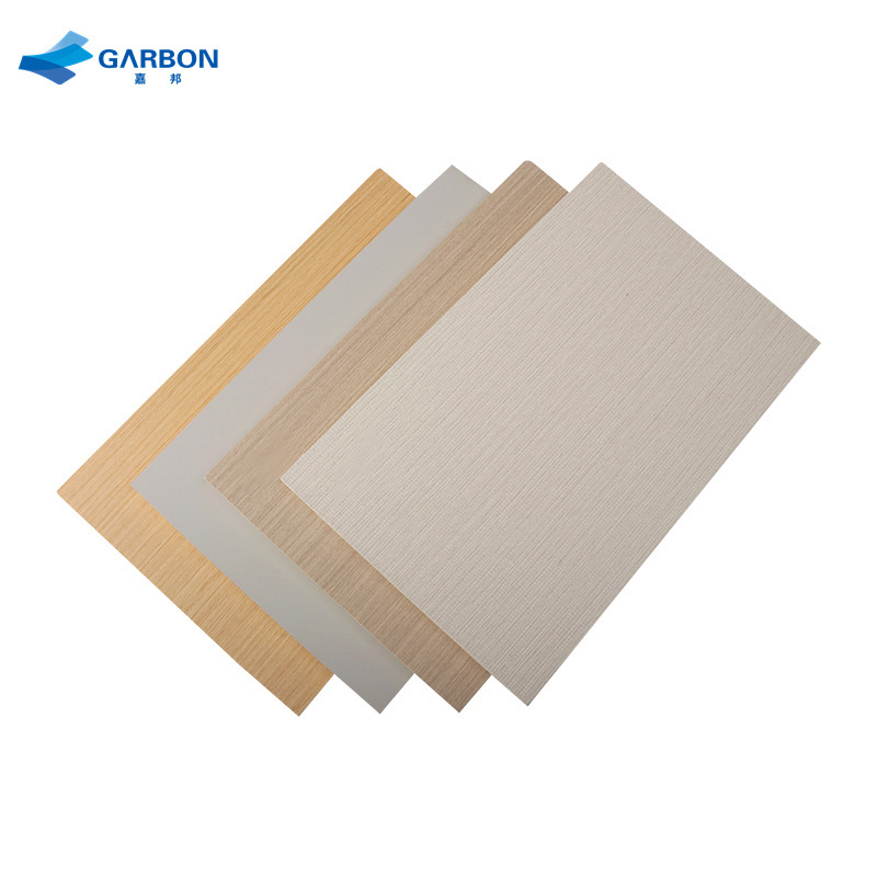 Waterproof Interior Wood Grain PVC Wall Panels Bamboo Charcoal Wood Veneer Sheet