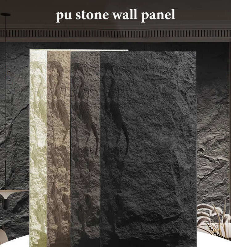 Easy-installation Durable Interior and Exterior PU Stone Panel Wall Artificial Polyurethane Stone Panel PU Faux Stone