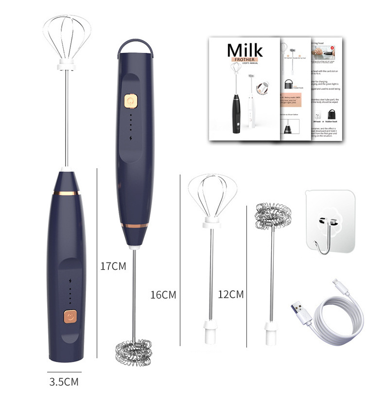 DD1068 New Cooking Tool Automatic Egg Stirrer Kitchen Whisk Mixer Electric MIni Coffee Milk Frother Handheld Electric Egg Beater