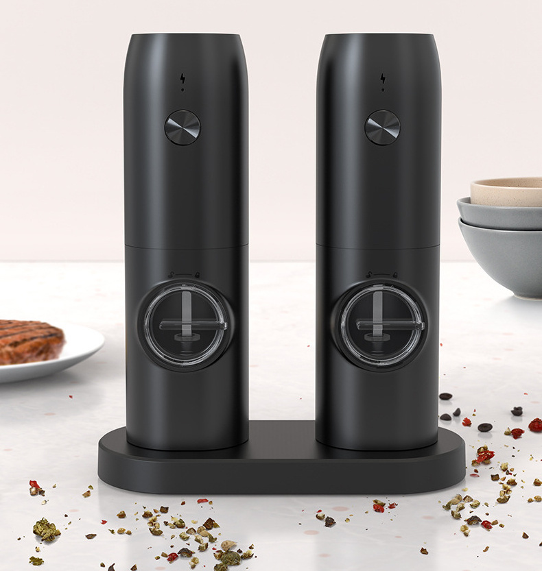 DD1016  Wholesale New Gravity Sensor Herb Grinders Automatic Battery Recharge Salt Mills Electric Gravity Pepper Grinder