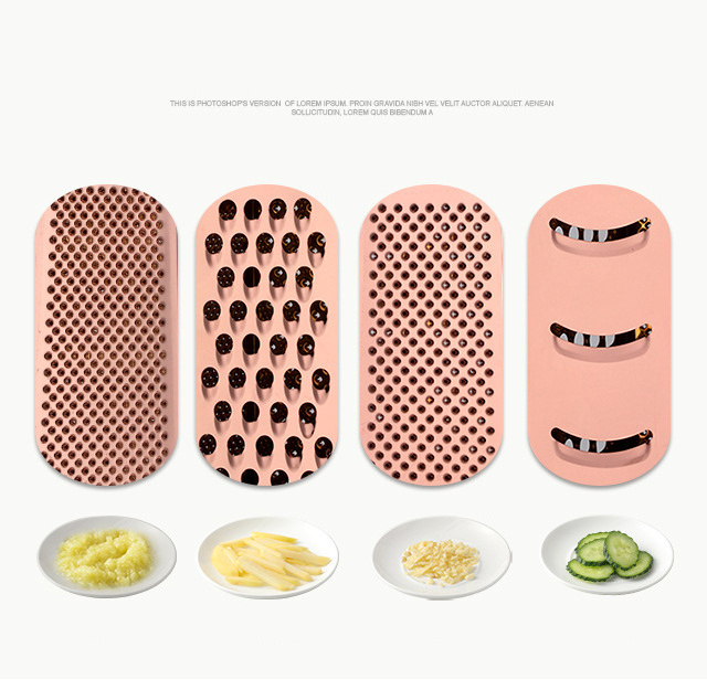 DD1077  Professional Potato Cheese Cucumber Vegetables Peeler Rainbow Titanium Box Slicer Stainless Steel Grater with 4 Sides