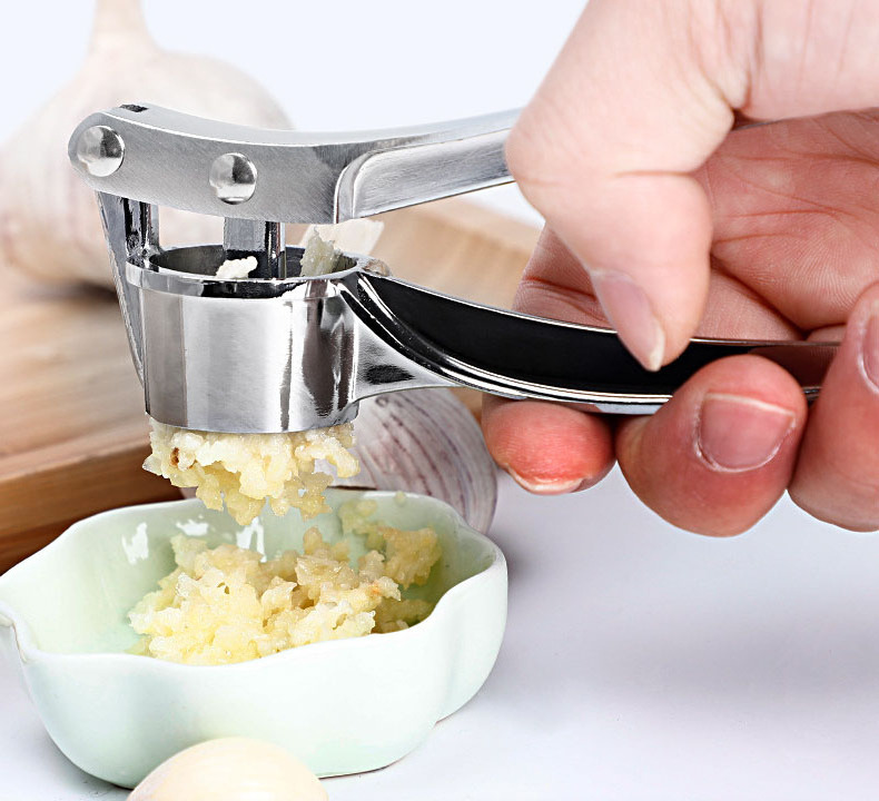 KLH055 Kitchen Garlic Peeler Easy Clean Ginger Chopper Pliers Masher Vegetable Tools Manual Zinc Alloy Garlic Press