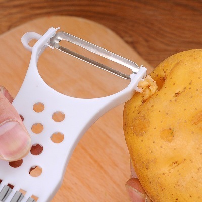 P1152 Home And Kitchen Multifunctional Scraper Stainless Steel Peeler Potato Cucumber Graters