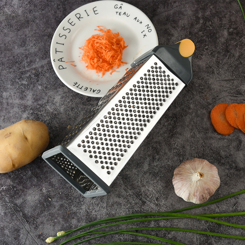 DD1079    Vegetable Cutter Box Shredder Slicer Stainless Steel Chopper with 4 Sides Kitchen Cheese Grater with Handle