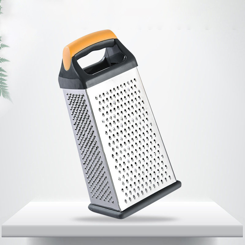 DD1079    Vegetable Cutter Box Shredder Slicer Stainless Steel Chopper with 4 Sides Kitchen Cheese Grater with Handle