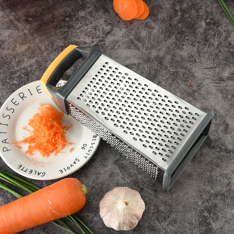 DD1079    Vegetable Cutter Box Shredder Slicer Stainless Steel Chopper with 4 Sides Kitchen Cheese Grater with Handle