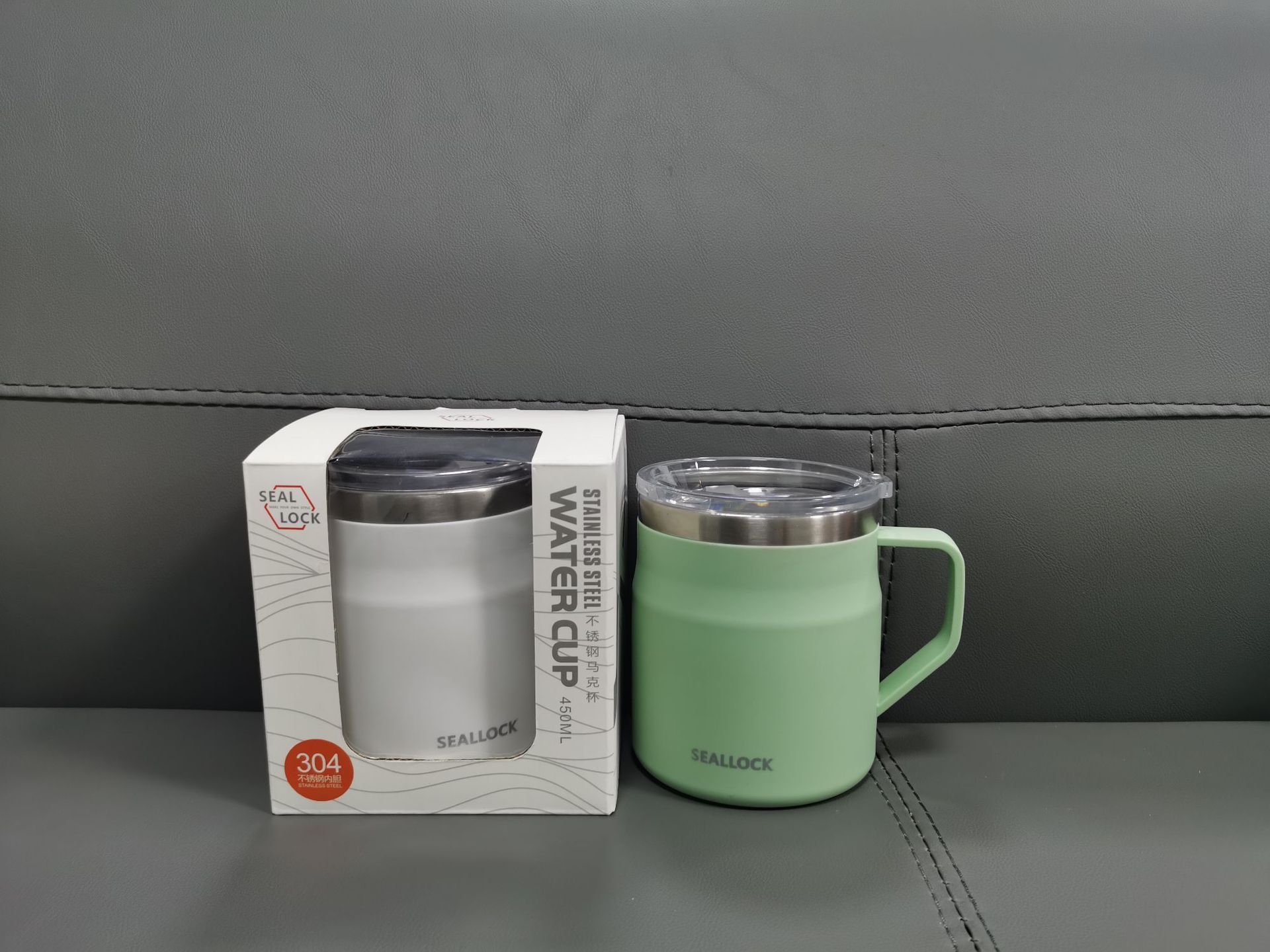 DD2559  Double Insulated Cup With Sealer Lid Pint Drinking Tumbler Stainless Steel Car Beer Shot Coffee Espresso Mug