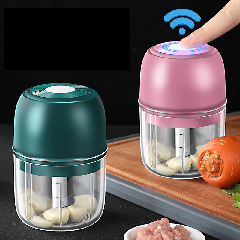 CL122 Electric Garlic Masher Sturdy USB Charging Shredder Cutter Durable Vegetable Meat Grinder Fresh Chili USB Garlic Crusher