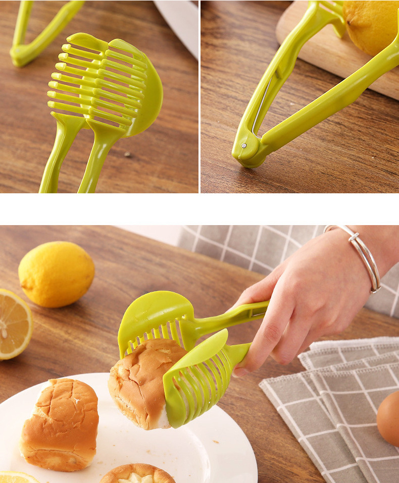 LT047 Free Hands Convenient Kitchen Gadgets Slicer Orange Lemon Tomato Slicer Vegetable Fruit Tomato Slicer