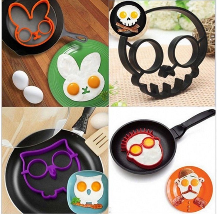 N1137 Creative Owl Animal Egg Mold Silicone Pancakes Omelette Device Egg Tool Kitchen DIY Creative Fried Egg Mold