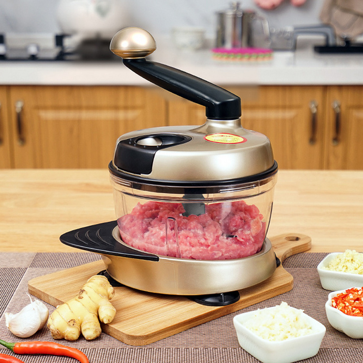 A532 1.5L Household Hand Crank Small Stuffing Vegetable Chopper Multifunctional Food Processor Manual Meat Grinder