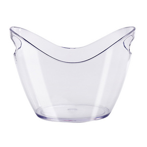 DD634 Bar Tool 8L Acrylic Clear Pail Cooler Wine Champagne Tub Beer Cold Barrel Transparent Ingot Beer Ice Bucket