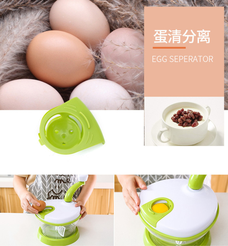 A490 Multifunctional Manual Fruit Vegetable Chopper Grape Slicer Household Kitchen Food Processor Hand-crank Meat Grinder