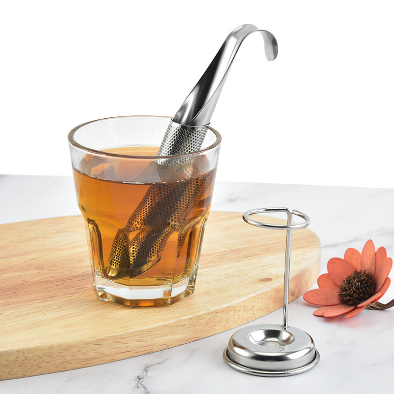 DD2473   Food Grade Fine Mesh Tea Hanging Cup Stainless Steel Filter Stick Pipe Tea Infuser for Loose Tea