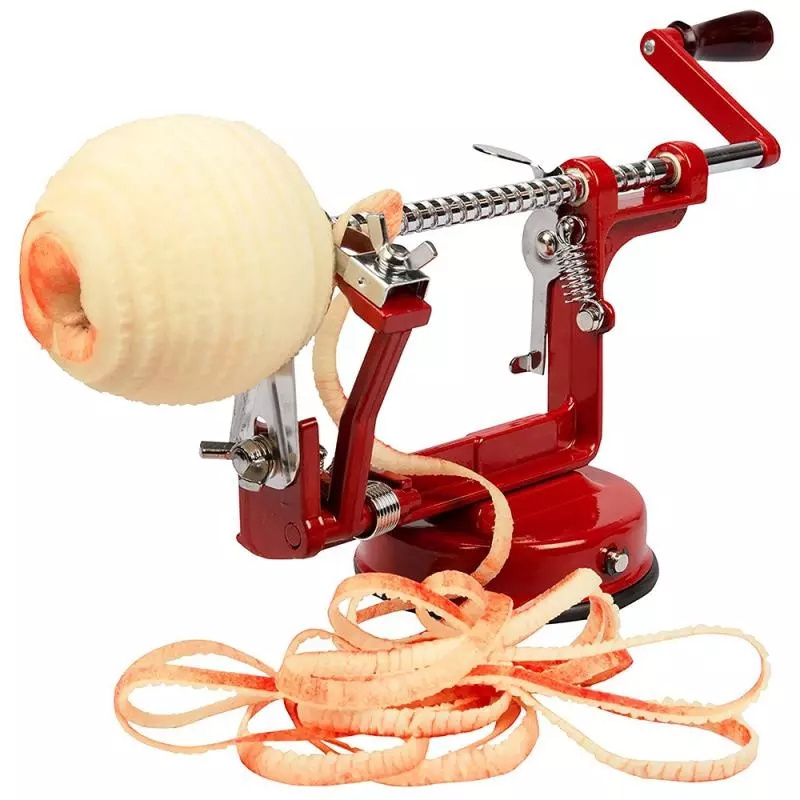 A1013 3 in 1 Steel Fruit Potato Apple Machine Peeler Corer Slinky Slicer Cutter Bar Hand-cranked Clipping Fruit Potato Peeler