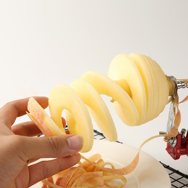 A1013 3 in 1 Steel Fruit Potato Apple Machine Peeler Corer Slinky Slicer Cutter Bar Hand-cranked Clipping Fruit Potato Peeler