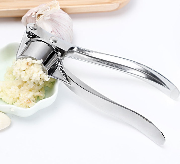 KLH055 Kitchen Garlic Peeler Easy Clean Ginger Chopper Pliers Masher Vegetable Tools Manual Zinc Alloy Garlic Press