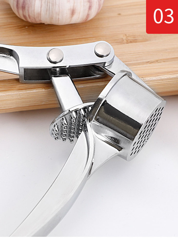 KLH055 Kitchen Garlic Peeler Easy Clean Ginger Chopper Pliers Masher Vegetable Tools Manual Zinc Alloy Garlic Press