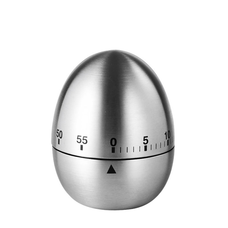 WMT47 Creative Egg Shape Kitchen Clock Mechanical Rotating Alarm Cute Timer 60 Minutes Kitchen Cooking Calculagraph