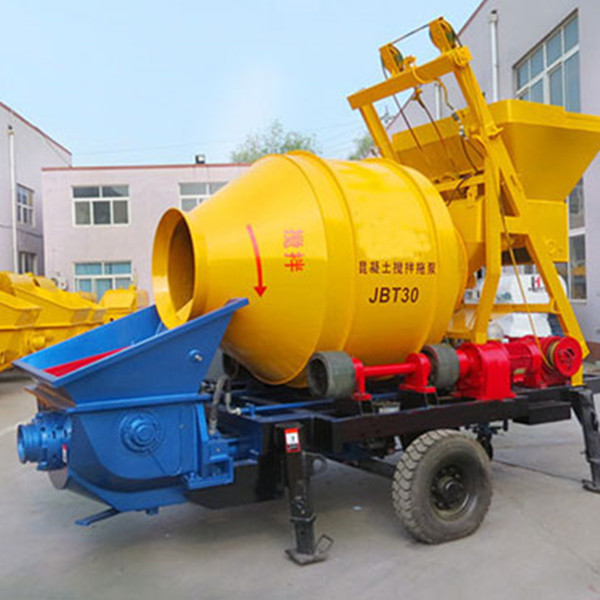 New portable concrete mixer pump JBT30 30 m3/h concrete top mixer with concrete pump