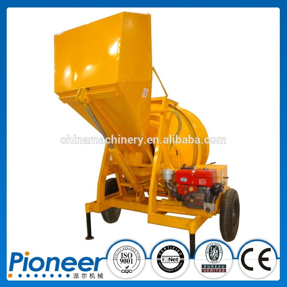 Jzd350 3 Yard Diesel Heavy Duty Integrited Concrete Mixer For Sale