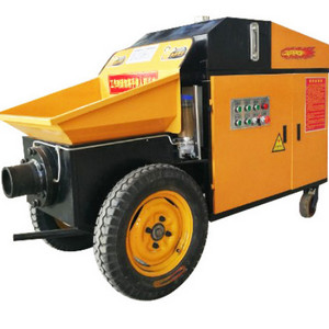 Mobile concrete pumping machine Mini Integrited electric concrete pump for sale