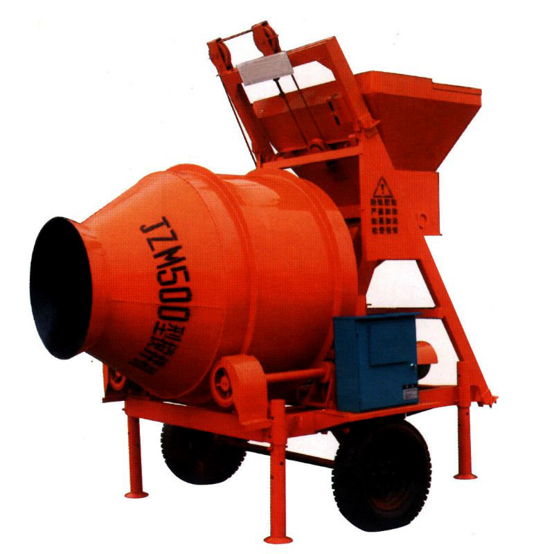 Concrete Bucket Mixer Mobile Portable Concrete Mixer New Design Modern Professional JZM500 Cement Mixer Drum