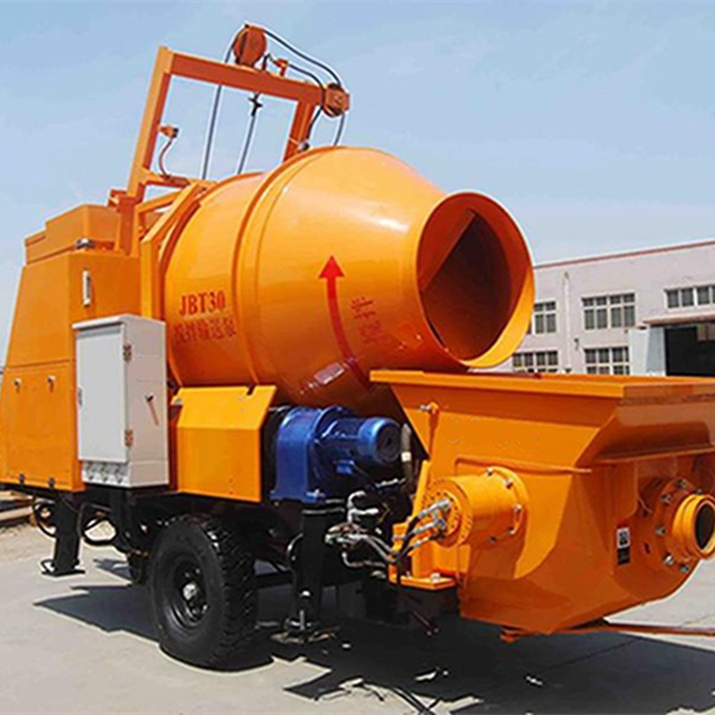 New portable concrete mixer pump JBT30 30 m3/h concrete top mixer with concrete pump