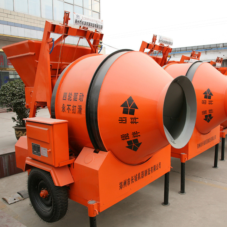 Concrete Bucket Mixer Mobile Portable Concrete Mixer New Design Modern Professional JZM500 Cement Mixer Drum