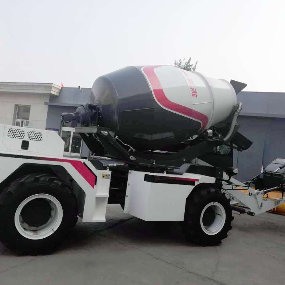 Mixing tanker Small Self Loading Mixer Truck remote control cement concrete batching plant mixing tanker trucks