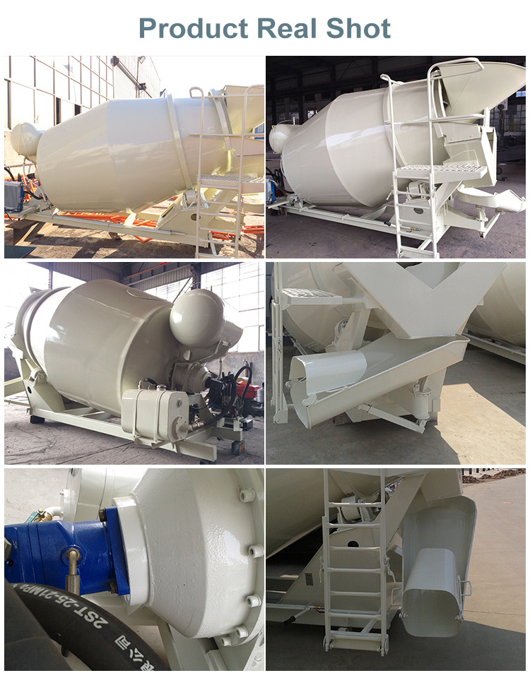 Truck Mounted Concrete Mixer Volumetric Mixer Tank High Quality Small Size Integrited Concrete Cement Mixer Tank