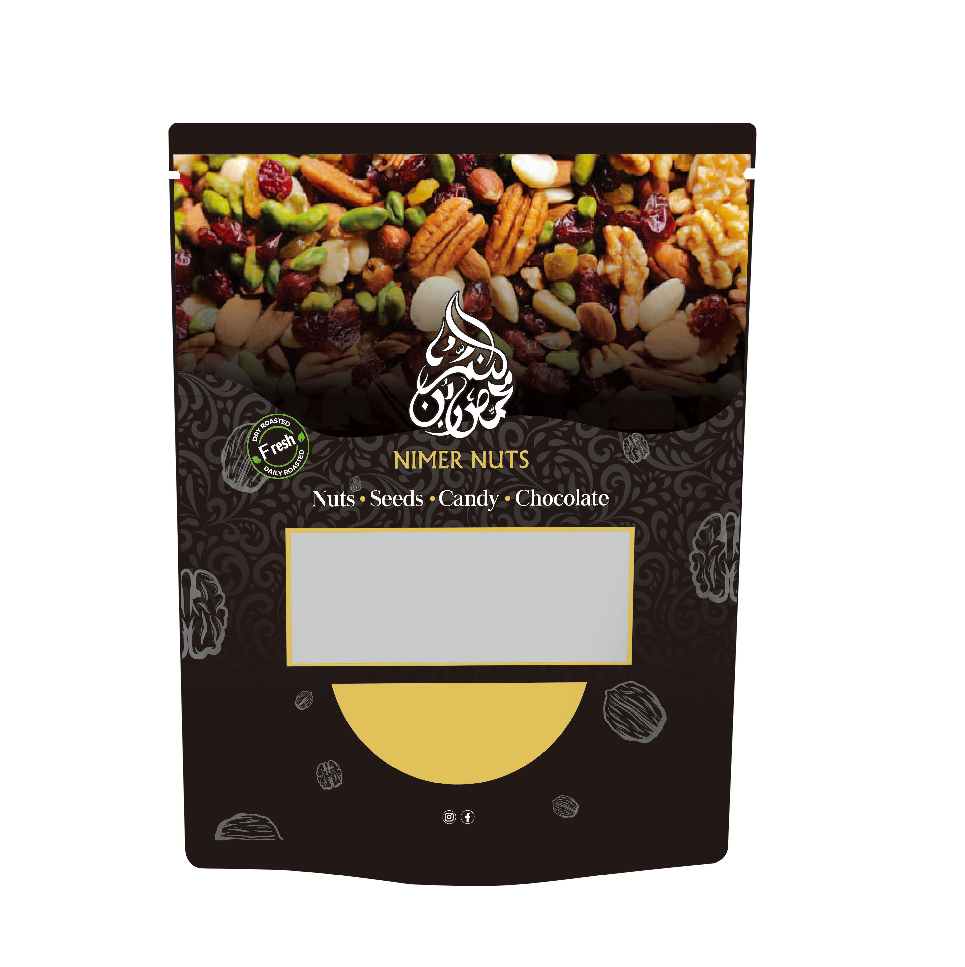 Cashews Pistachios Pecans Macadamia Almonds Pine Nuts Cashews Wild Hazelnuts Raisins Blackcurrants Snack Food Packaging Bags