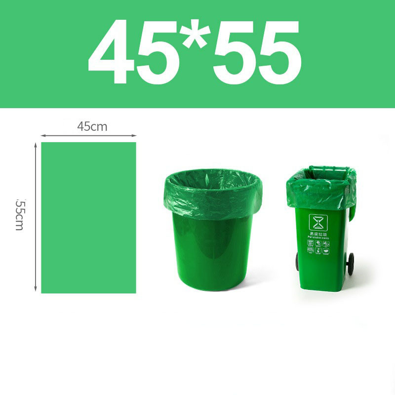 Custom Eco Friendly Disposable Biodegradable Compostable Degradable Pla Flat Plastic Big Dustbin Rubbish Garbage Trash Bags