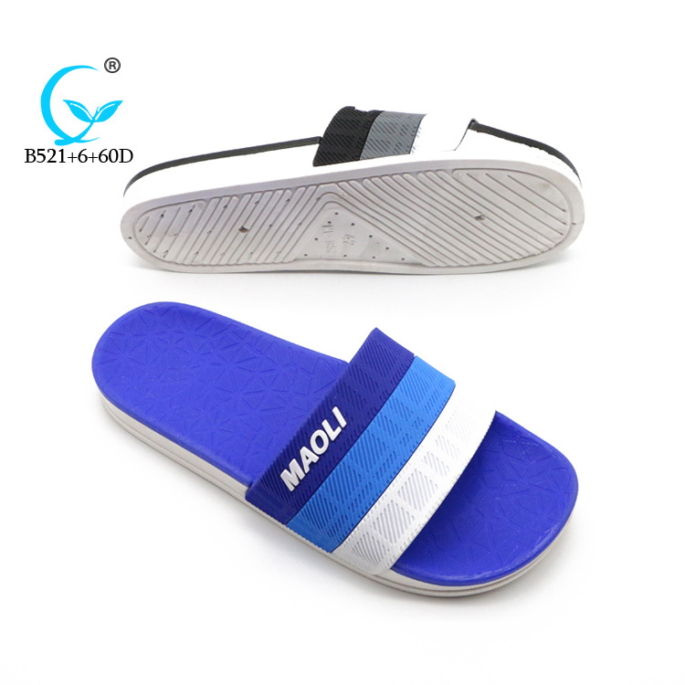 PVC Mens Slide Sandal PCU Custom Logo Slide Sandal