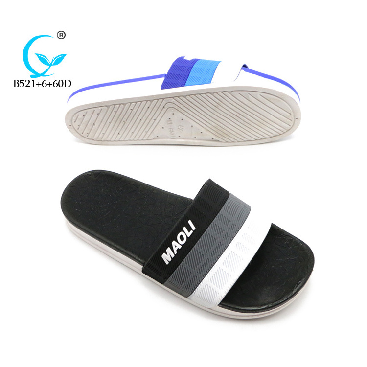 PVC Mens Slide Sandal PCU Custom Logo Slide Sandal