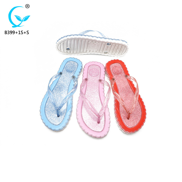 China wholesale PVC footwear designs PCU chappal plastic slipper lady new design flip flops