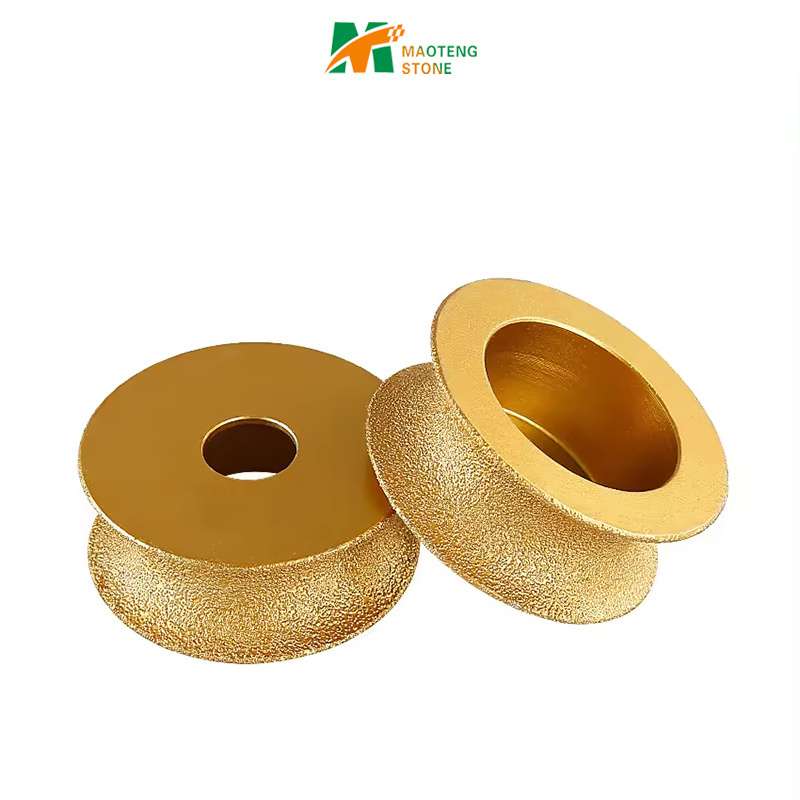 China Hot Sale Round Shape 75mm Vacuum Brazed Diamond Grinding Wheel For Granite Marble Stone Edge