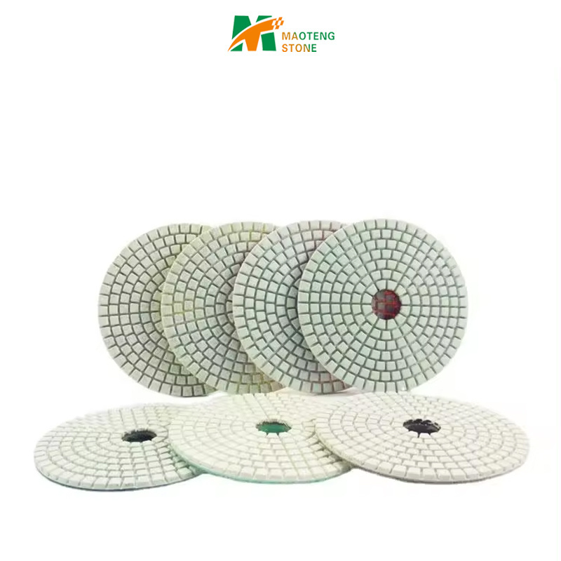 4*100mm wet polishing pad  High Efficiency Diamond Resin Polishing Pad for Stone