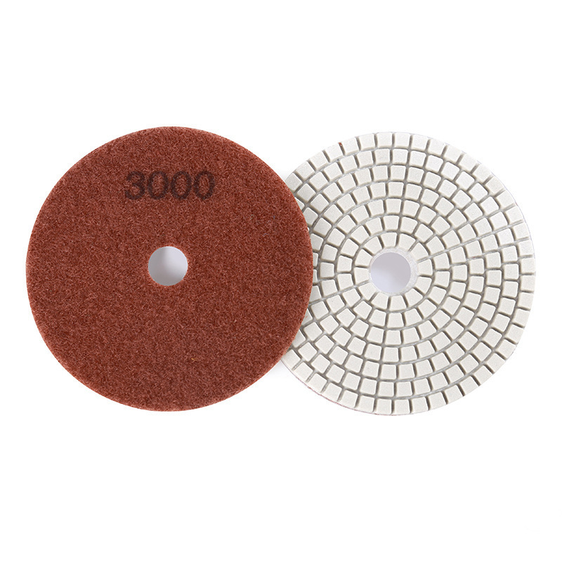 Low Price High Quality Abrasive tool Resin Wet Diamond Polishing Pad For Granite Concrete Marble Stone Countertop