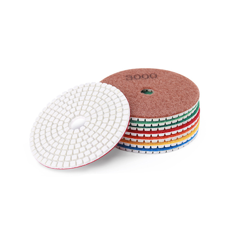 Low Price High Quality Abrasive tool Resin Wet Diamond Polishing Pad For Granite Concrete Marble Stone Countertop