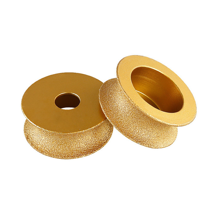 Hot Selling 75mm Round Vacuum Brazed Diamond Grinding Wheel For Granite Marble Artificial Stone Edge