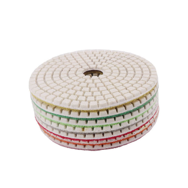 4*100mm wet polishing pad  High Efficiency Diamond Resin Polishing Pad for Stone