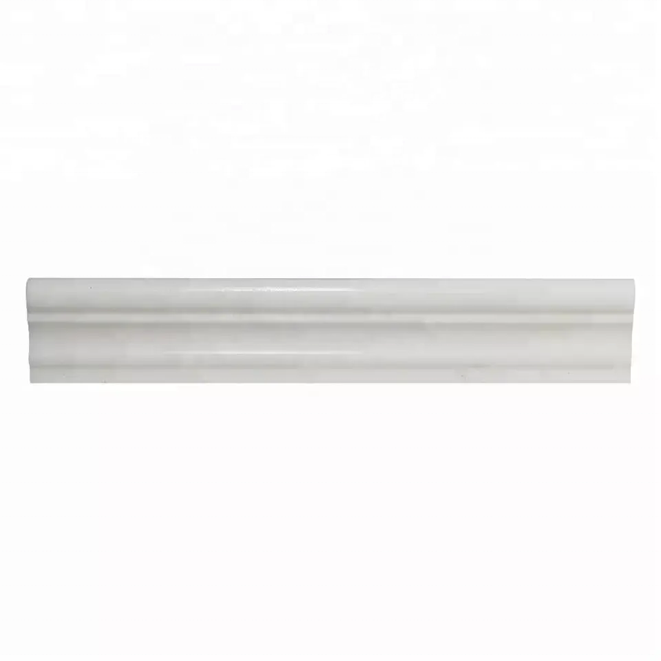 Marble Pure White Marble Molding for wall decoration Eastern White Chair Rail