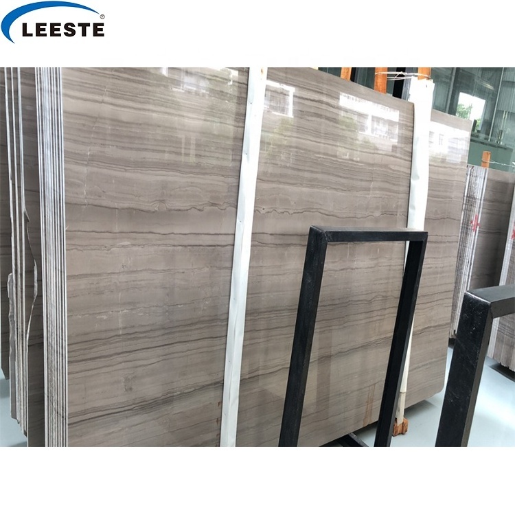 Competitive wooden vein cut Natural stone Brown Serpeggiante marble slab