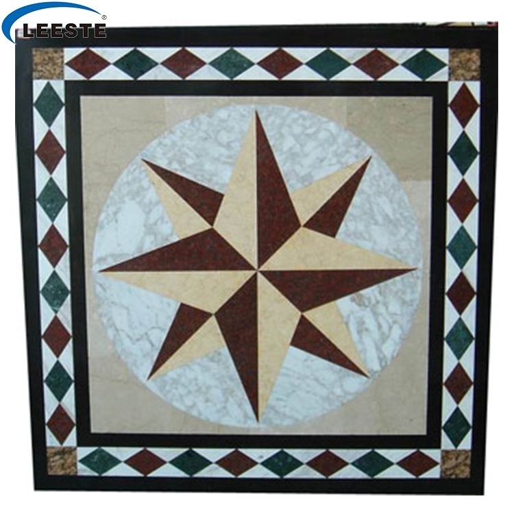 New Design Custom Waterjet Patterns Flooring Tiles Marble medallion tile round mosaic medallion floor patterns for wholesale