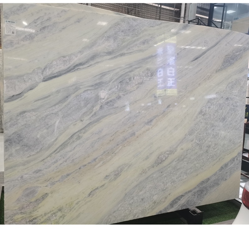 Natural Emerald Marble Blue Sky Marble with Green Veins for Villa Projects