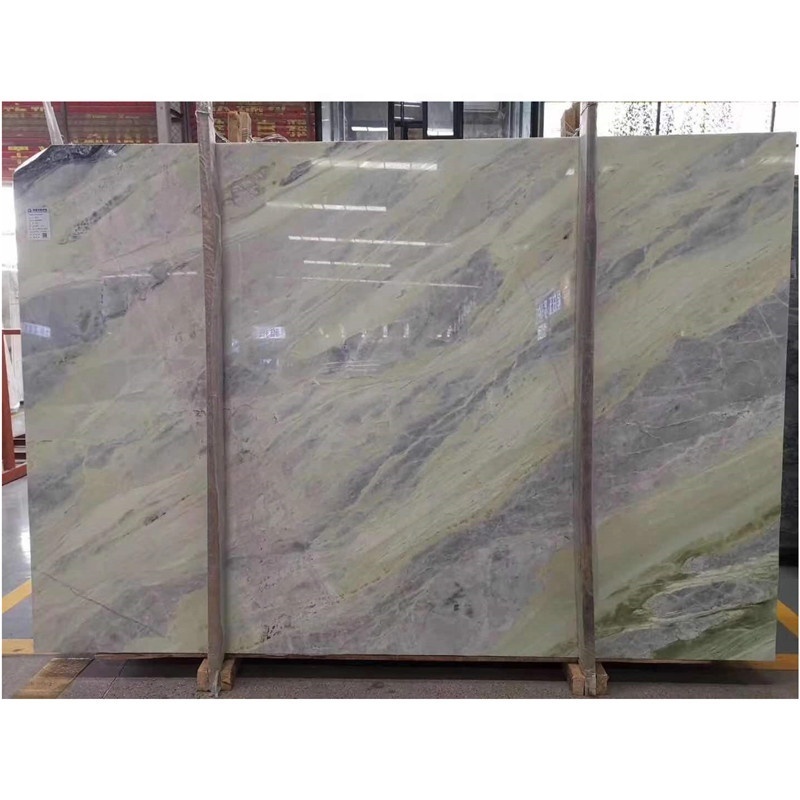 Natural Emerald Marble Blue Sky Marble with Green Veins for Villa Projects