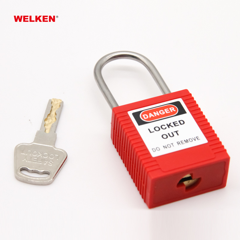 Factory Price 38mm 304 stainless steel shackle safety padlock keyed alike security lockout tagout