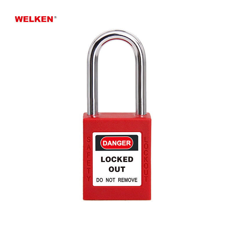 Security Brand Padlock Loto Nylon Body Lockout Safety Padlock keyed alike