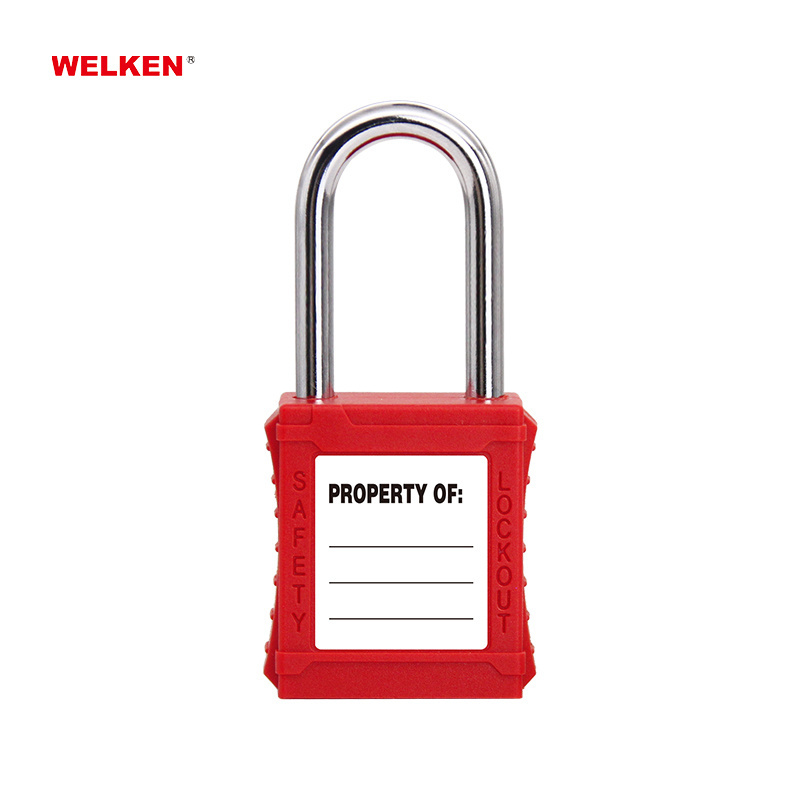 Security Brand Padlock Loto Nylon Body Lockout Safety Padlock keyed alike